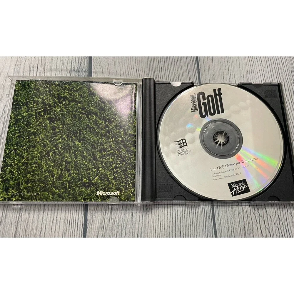 Microsoft Golf Video Game, PC Game, Multimedia Edition, 1993